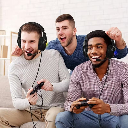 NNETM S20 Gaming Headset 50mm LED Mic-1